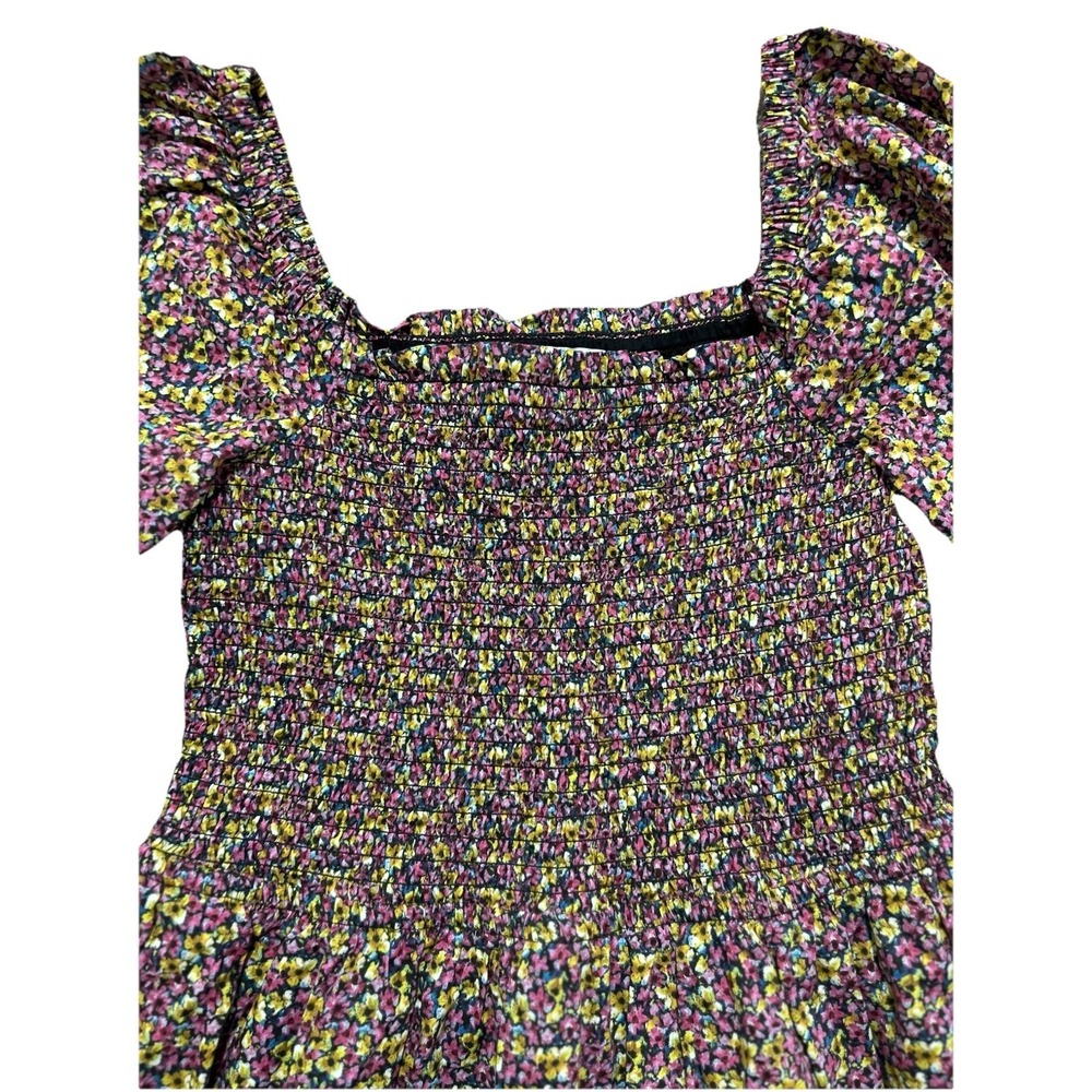 J. Crew Small Organic Cotton Daydream Midi Dress Liberty Fabric Floral Busy Izzy - Picture 3 of 9